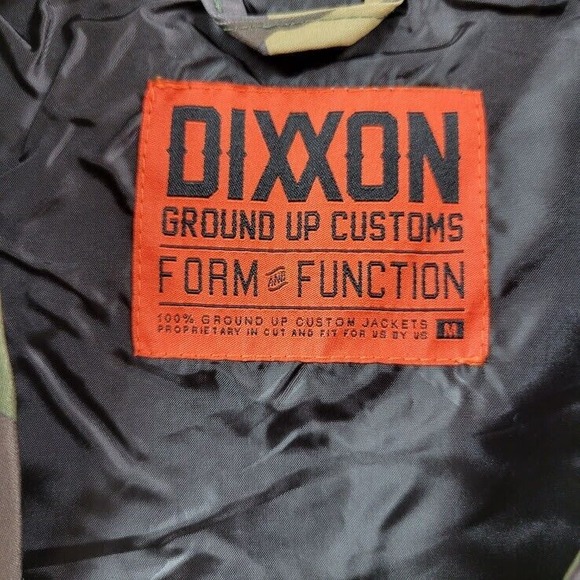 Dixxon Flannel Windbreaker Jacket Mens Medium Camo Ground Up Customs Working‎ - Picture 10 of 12